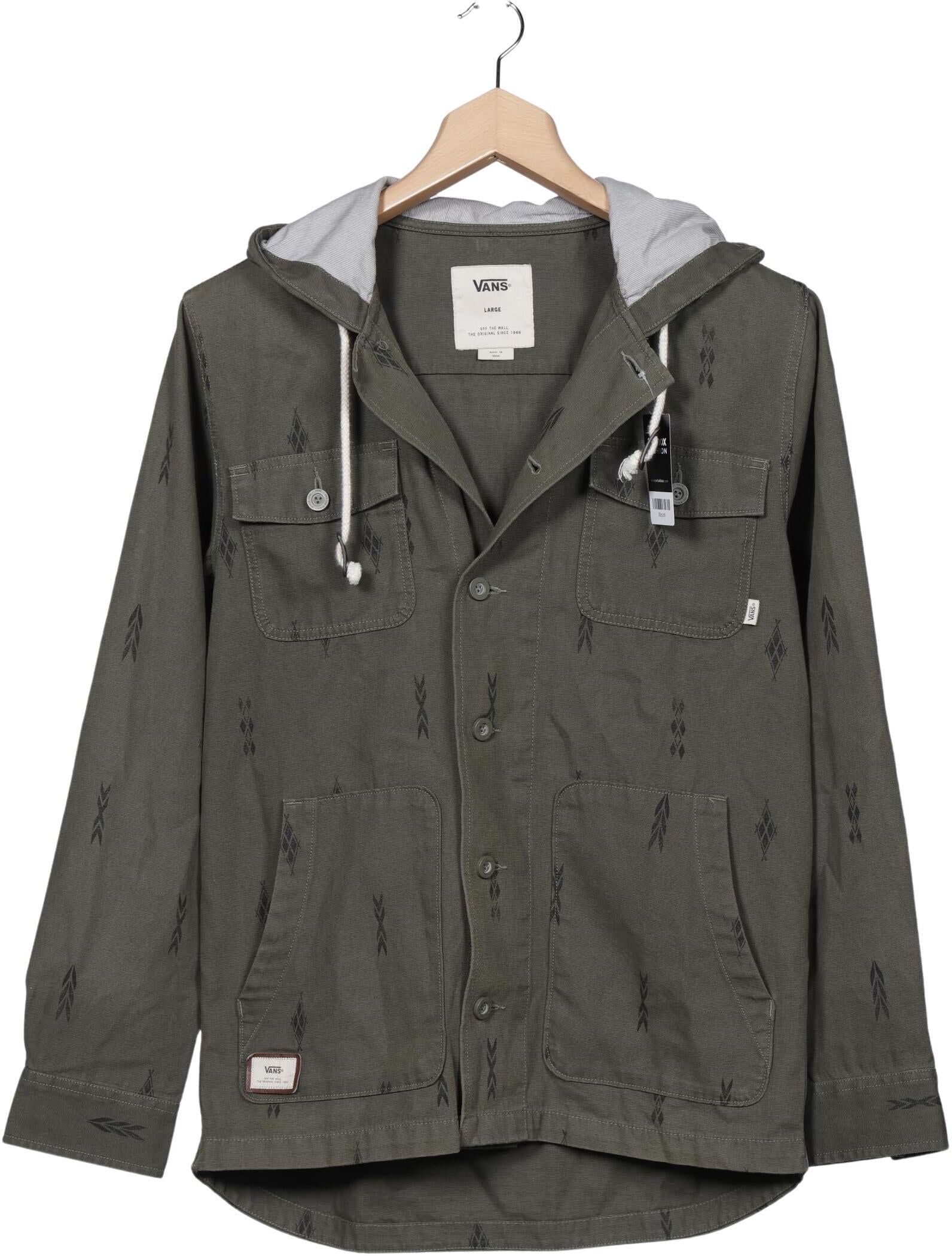 Vans Herren Jacke, Grün, Gr. L, Baumwolle - Second Hand