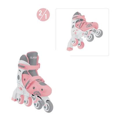 GLOBBER LEARNING SKATES 2in1 pastellrosa, Gr. 30-33