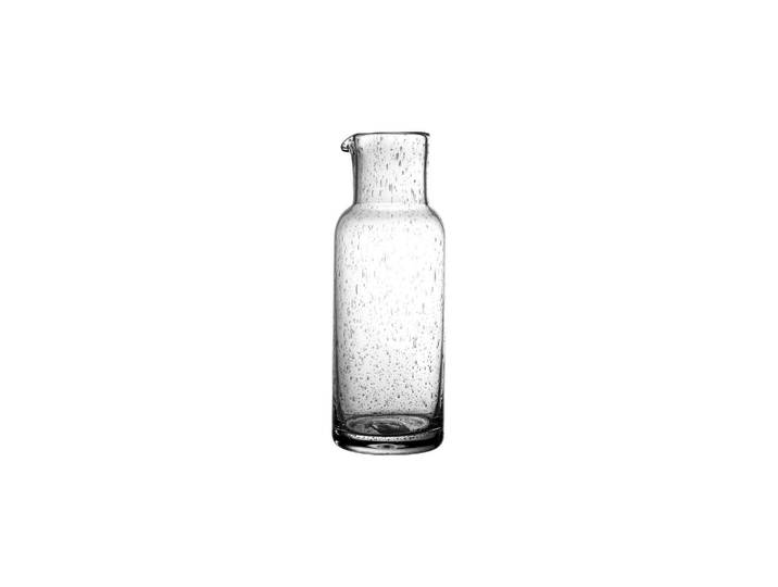 Carafe en verre transparent, soufflée à la bouche, bulles fines -
