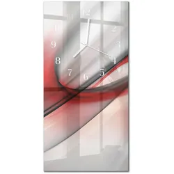 WANDUHR aus Glas 30x60 cm - Abstraktion