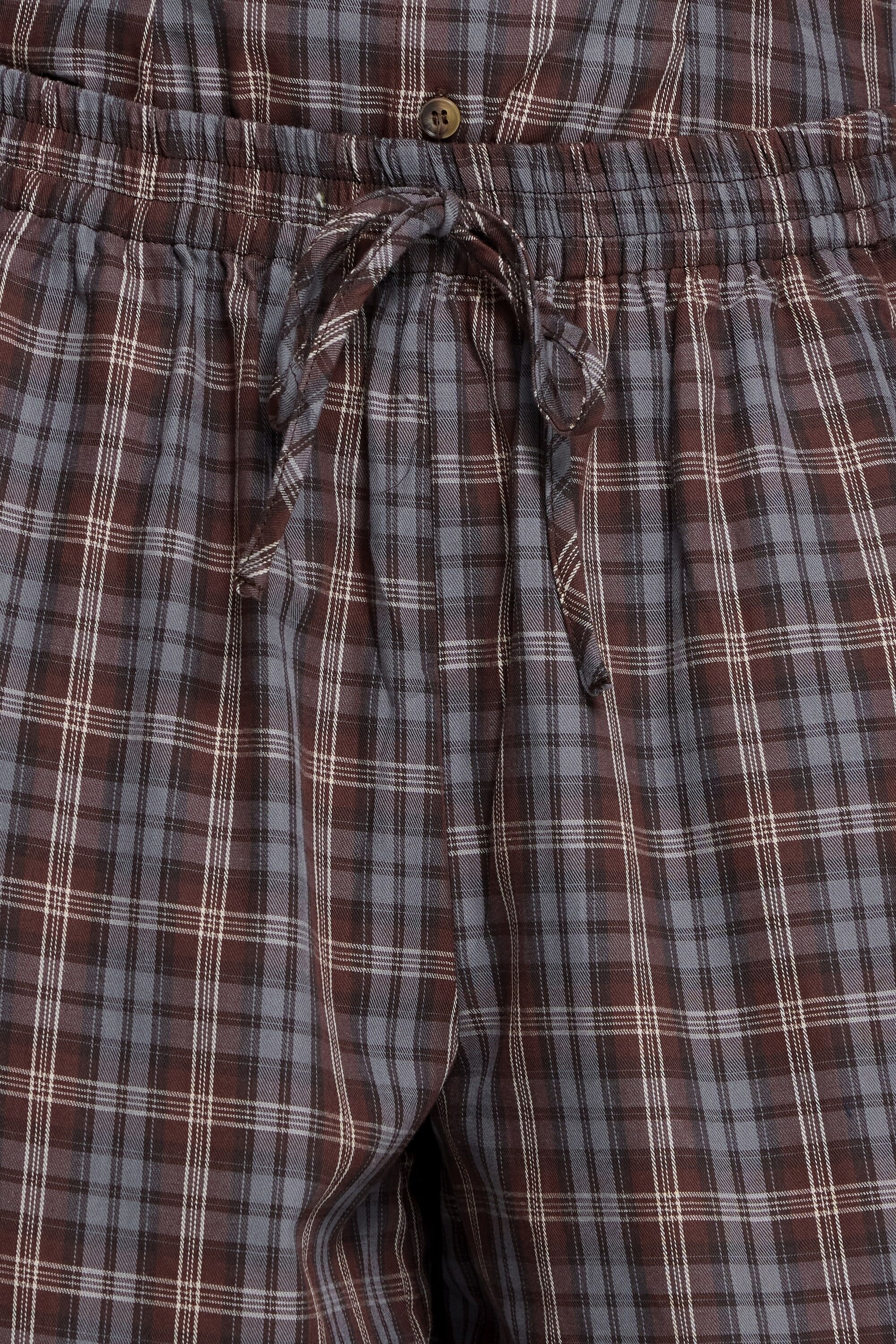 Stoffhose ICHI "Damen Casual Hose IHFANTY", Damen, Gr. 38, N-Gr, rot (fondue fudge), Obermaterial: 100% Baumwolle CO., Hosen Stoffhose