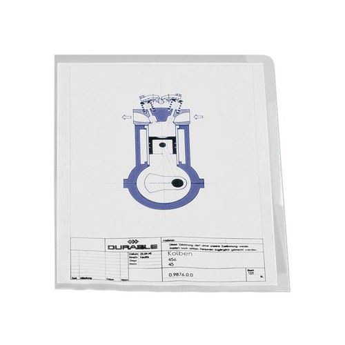 DURABLE STANDARD Sichthülle, DIN A4, PP, 0,12 mm, farbig