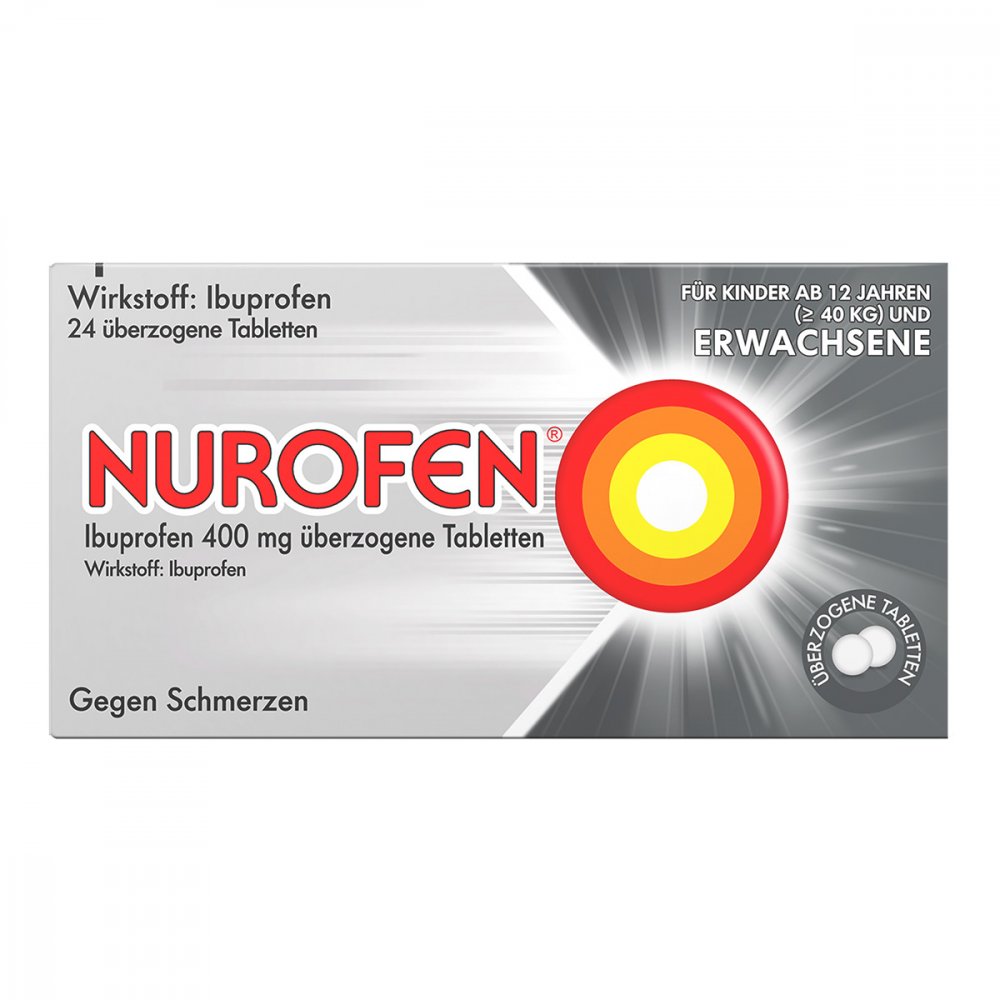 Reckitt Benckiser Deutschland GmbH NUROFEN Ibuprofen 400 mg überzogene Tabletten 08794436