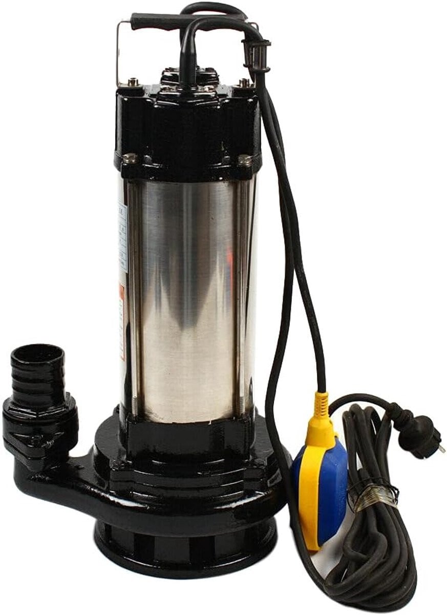 Zilverkleurige Rvs Vuilwaterpomp met Vlotterschakelaar - 36000 L/u