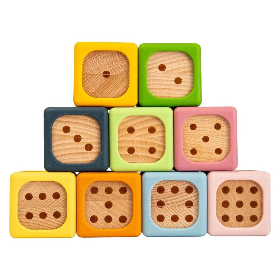 Bigjigs Sortierblöcke aus Holz - 9 Stück. (69898528)