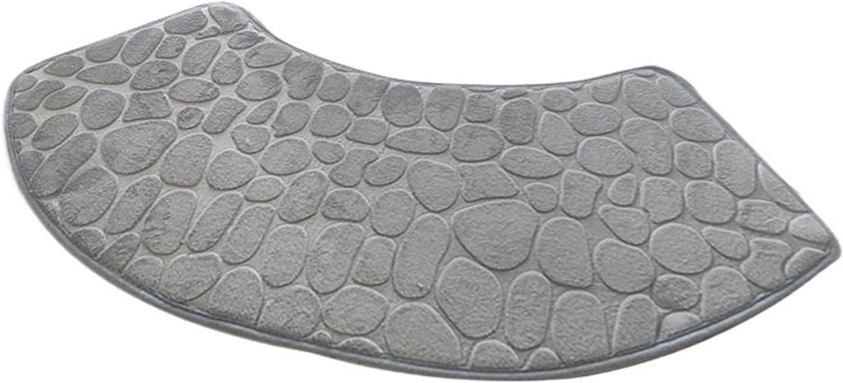 Antislip Douchemat Gebogen - Zachte en Pluizige Badkamervloermat - Kleur 4