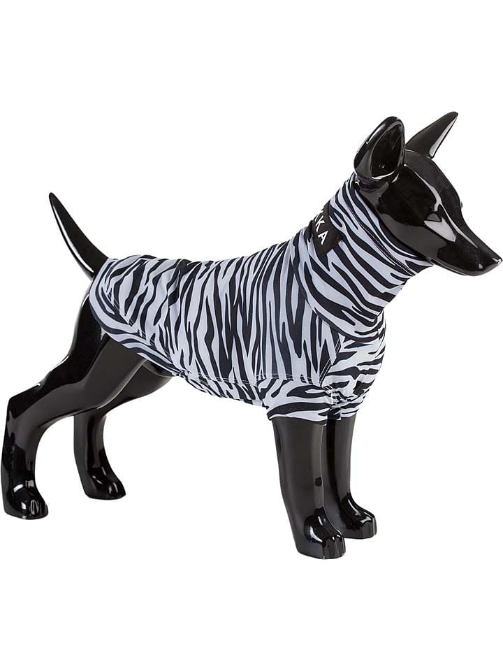 Paikka UV&Bug-Hundeshirt in Schwarz-Weiß - 25 cm