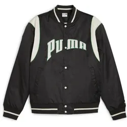 Puma, Unisex, Laufjacke, TEAM FOR THE FANBASE Varsity Jacket (L), Schwarz