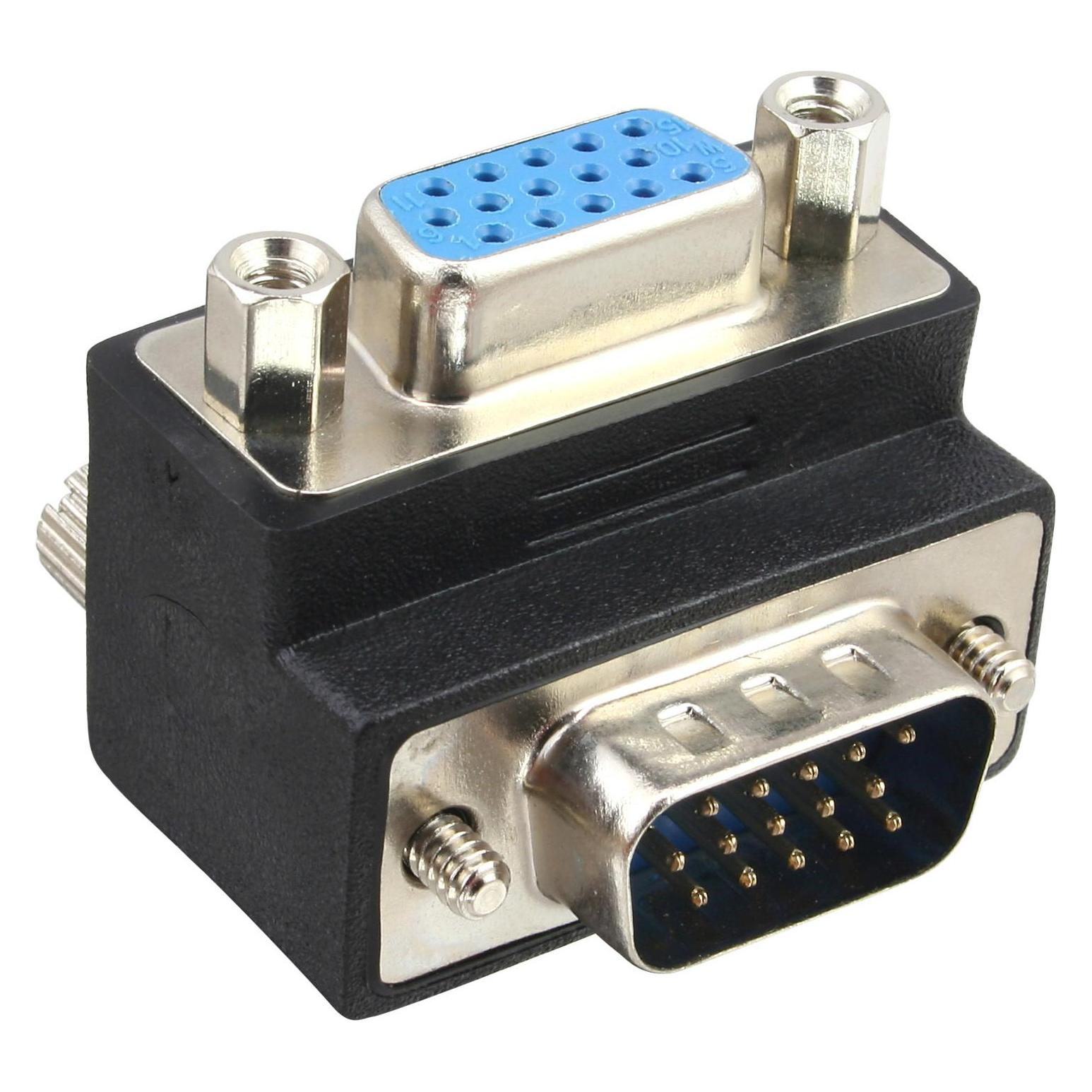 InLine VGA Adapter 90° Winkel 15pol Stecker/Buchse (VGA, VGA) (37248I)
