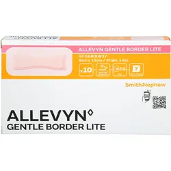 Allevyn Gentle Border Lite 8x15cm Verband 10 ST