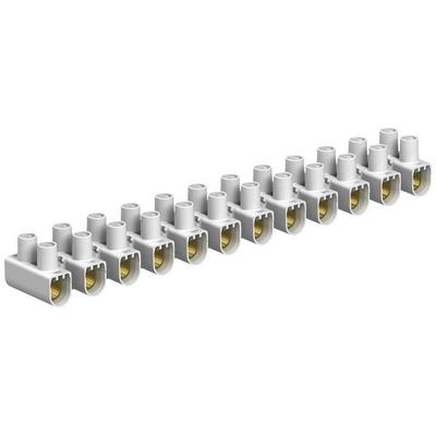 OBO Bettermann 2056550 78 CE WS Reihenlüsterklemme flexibel: 16-16 mm² starr: 16-16 mm² Polzahl: 12 1 St. Weiß
