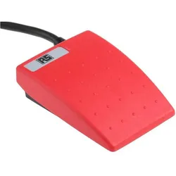 RS PRO Fussschalter rot IP67 tastend, Schalter + Taster, Rot
