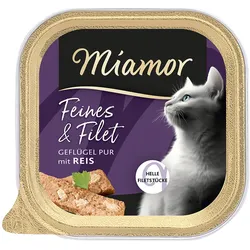 Miamor Feine Filets Geflügel Pur&Reis 16x100 g