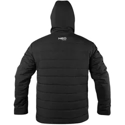 Topex,  Winter-Arbeitsjacke mit Kapuze schwarz, 100 % Polyester S (S)