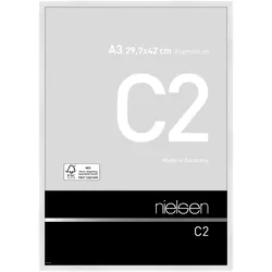 Nielsen Aluminium-Bilderrahmen C2  Weiß glanz / 29,7 x 42,0 (A3)