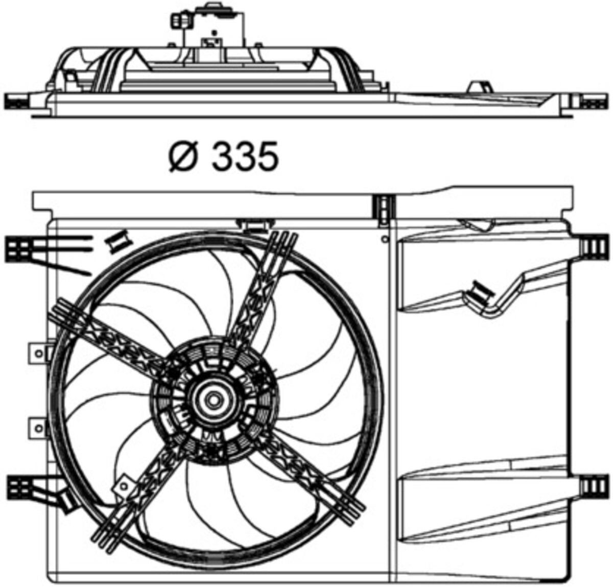 Lüfter, Motorkühlung MAHLE CFF 182 000P
