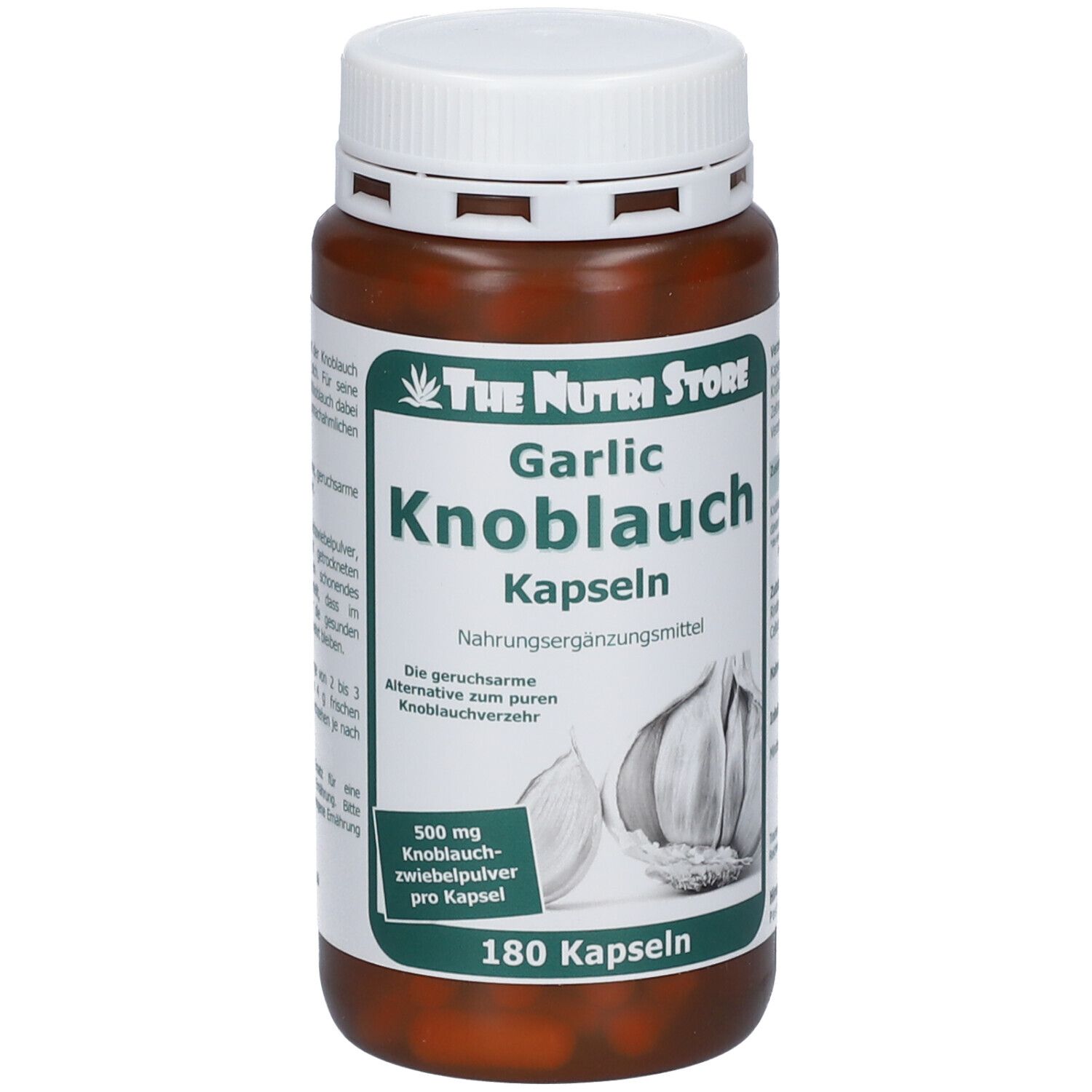 Knoblauch 500 mg geruchsarm Kapseln 180 St