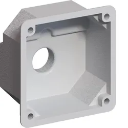 Hager KEM31S67R0LMF unibar M, Adaptergehäuse für Steckdosen  - 5 Stück