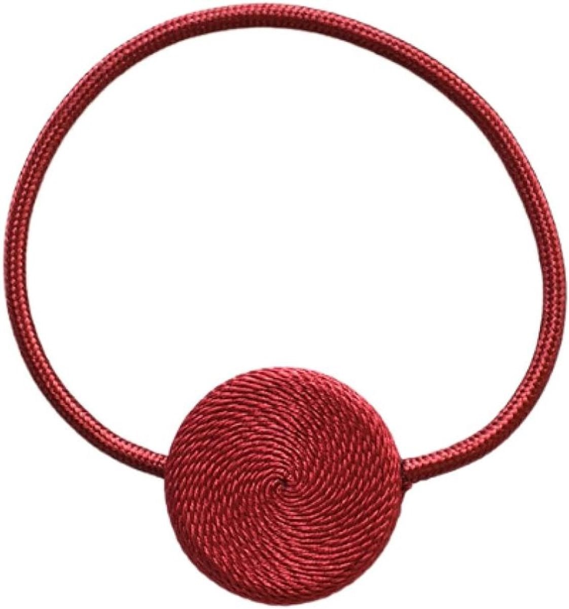 Jujube Rood Gordijn Tiebacks - Magnetische Gordijnhouders - 48 cm Lengte