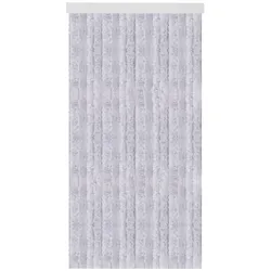 Arsvita Flauschvorhang 100x200 ( Grau ), perfekter Insekten- und Sichtschutz für Ihre Balkon- und Terrassentür, viele Farben