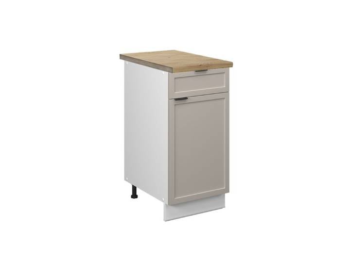 Meuble cuisine Fame-Line 40cm PT Chêne GrisBeige/Blanc Vicco 50224