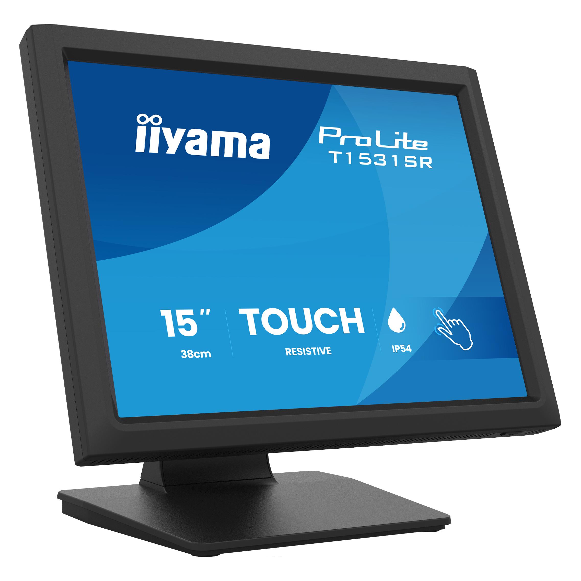 iiyama TFT T1531SR 38cm VA TOUCH 15"/1024x768/DP/HDMI (T1531SR-B2S)