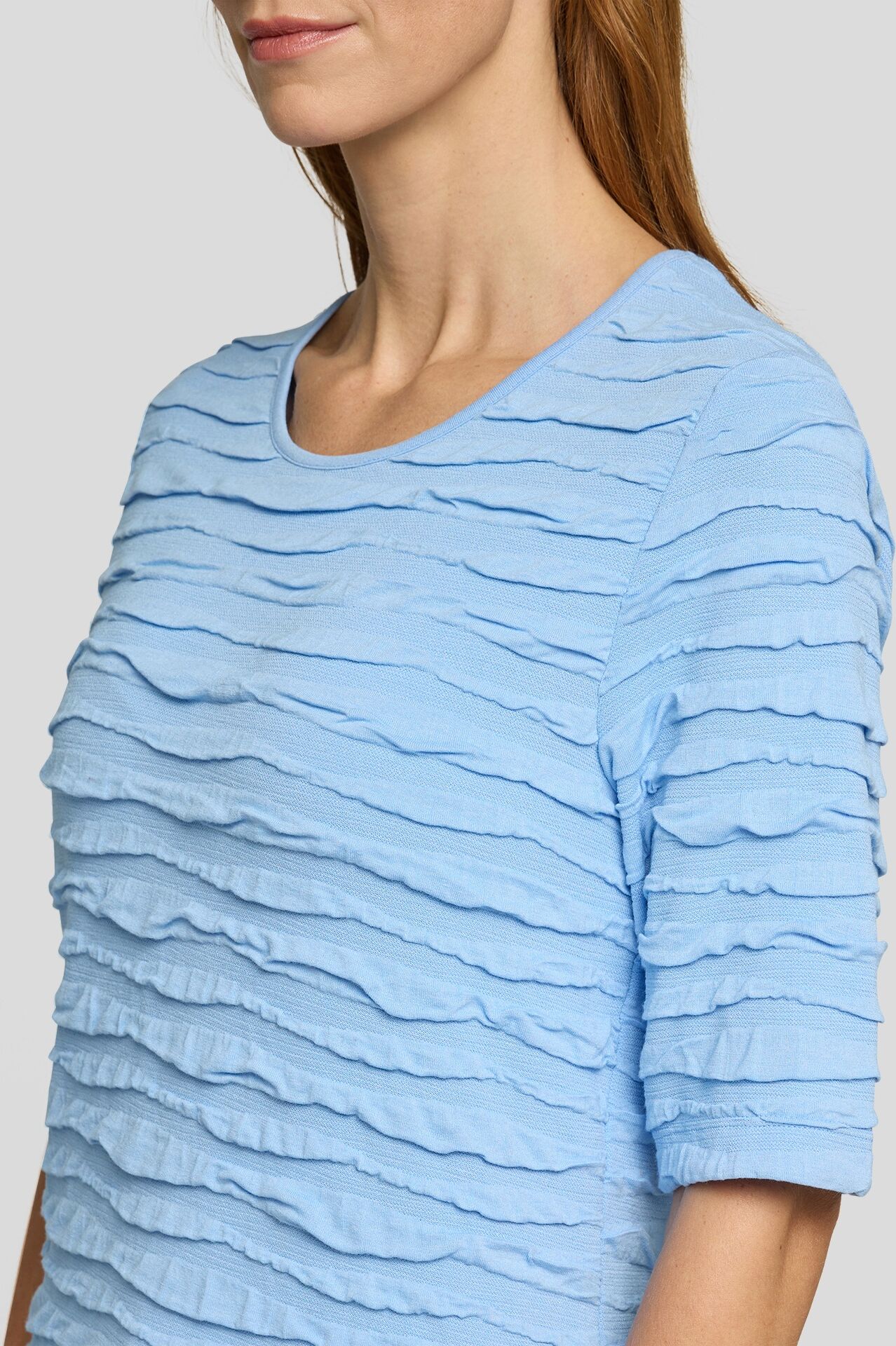 Rabe Shirt, 1/2-Arm, Struktur ozean 46