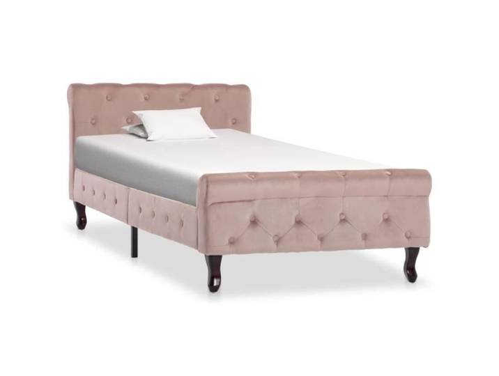 Star - Cadre de lit adulte-enfant - Structure de lit Rose Velours 90x200 cm ®2851
