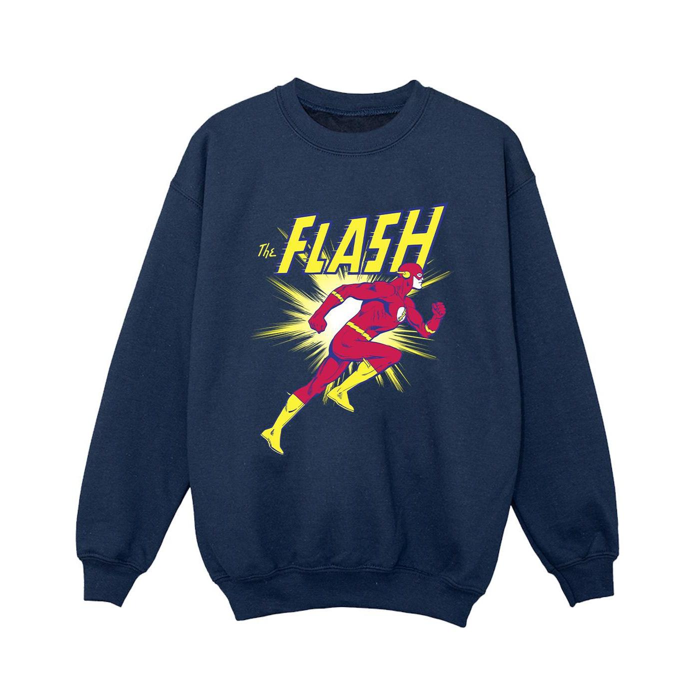 DC Comics Jongens The Flash Hardloop Sweatshirt (Marineblauw)