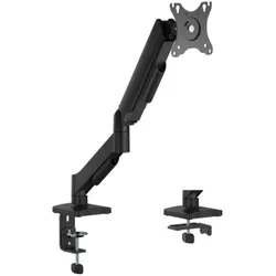 eSTUFF Single Gas Spring Monitor (Tisch, 32", 8 kg), Monitor Halterung, Schwarz