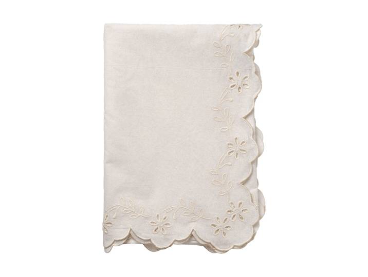 Pick a Poppy Lace nappe Offwhite, 180x250 cm