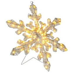 Konstsmide 4412-803 Weihnachtsdeko, sonstige Schneeflocke Bernstein LED Weiß dimmbar