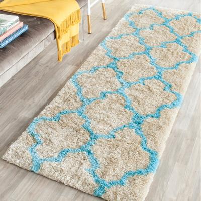 SAFAVIEH Handmade Barcelona Shag Attie Polyester Rug
