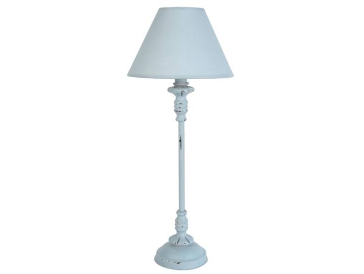 Lampe de chevet métal gris abat-jour gris