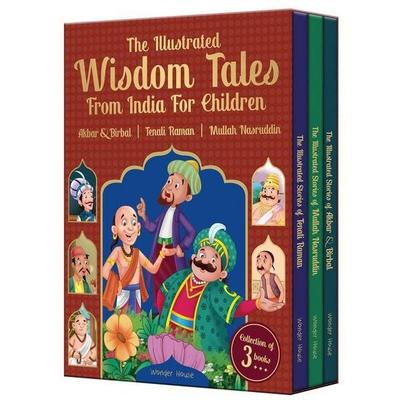 Illustrated Wisdom Tales From India For Children (Collection of 3 books), The, Gebundene Ausgabe von Wonder House Books, Wonder House Books,