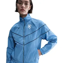 NIKE Niederlande Windrunner UV-Repel Woven Trainingsjacke Damen 489 - blue beyond/blue beyond/black/black XS