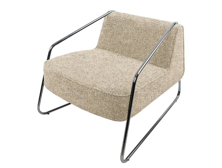 Sessel ILOR Beige/Beige Webstoff Hevi 60 x 59 x 69cm