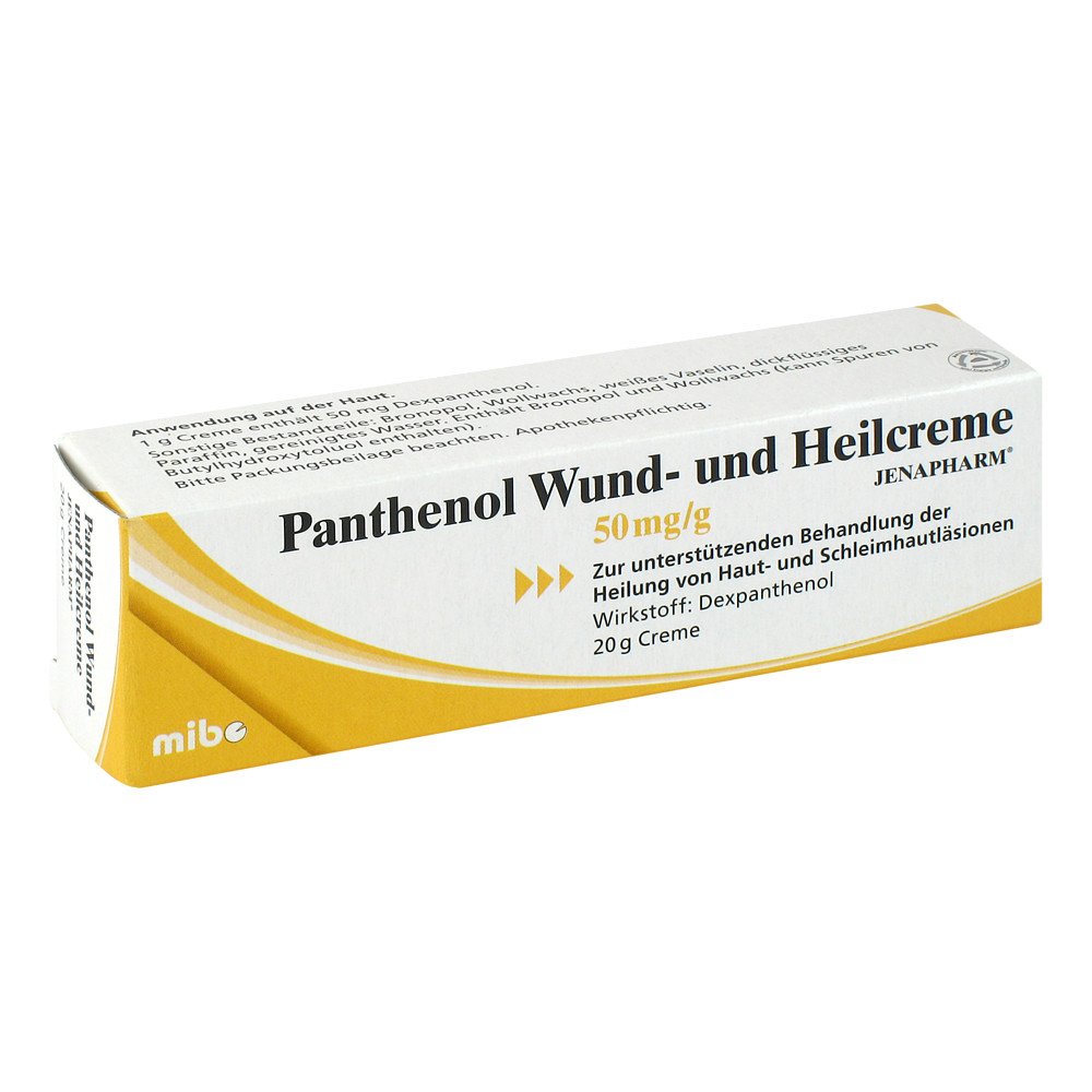 MIBE GmbH Arzneimittel Panthenol Wund- und Heilcreme JENAPHARM 50mg/g 08814541