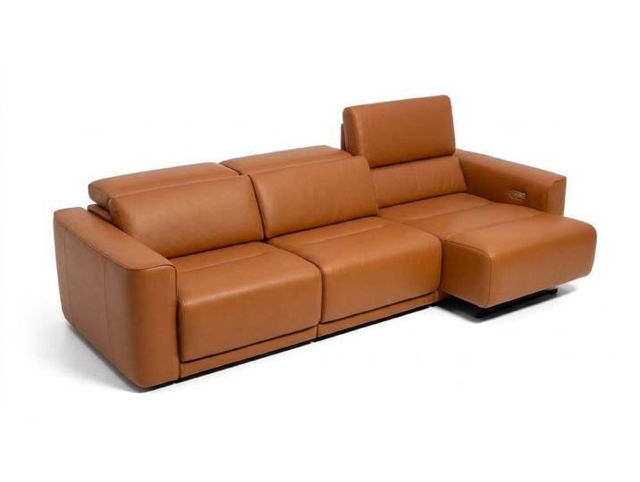 Ledercouch VALENZA 3-Sitzer XXL Bigsofa Echtleder Bigcouch elektrisch ausfahrbar Sitztiefenverstellung
