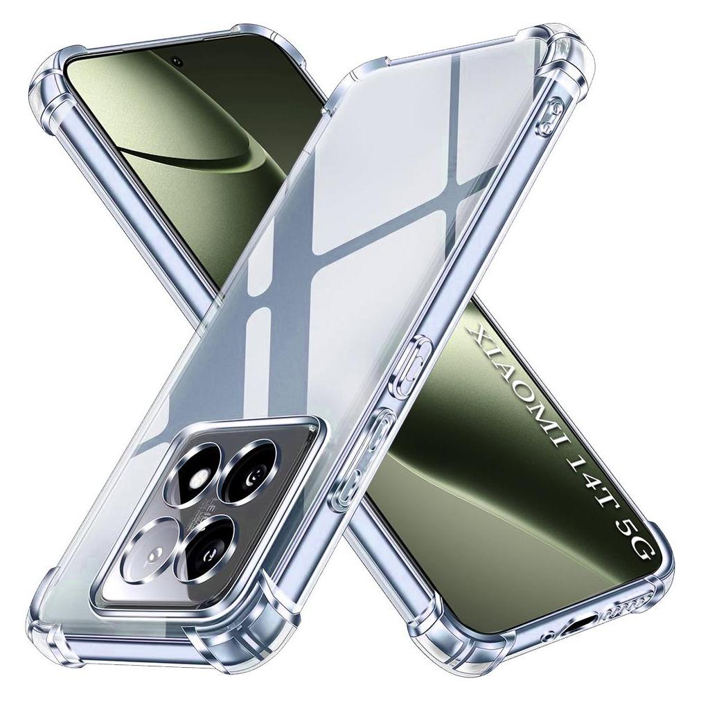 Techsuit - Shockproof Clear Silicone - Xiaomi 14T - Clear (Xiaomi 14T) (56362480)