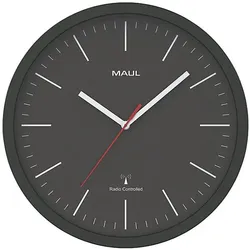 Maul, Wanduhr, Wanduhr MAULjump Ø 30.5 cm Schwarz (30.50 cm)