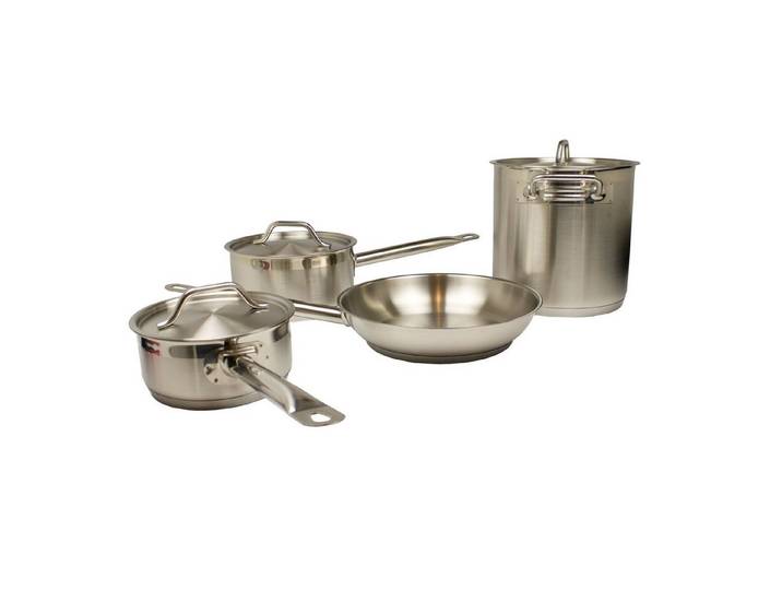 AcMax Kochtopf Topfset 2x Soßenpfanne, 1x Topf, 1x Bratpfanne - Induktion Edelstahl, (1-tlg)
