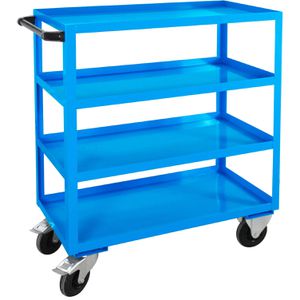 ADB Tischwagen 21098, aus Metall, mit 4 Etagen, Tragkraft 200kg, 990 x 490mm