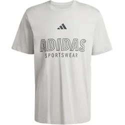 ADIDAS Herren Shirt House of Tiro Linear Graphic, Größe S in Silber Silber
