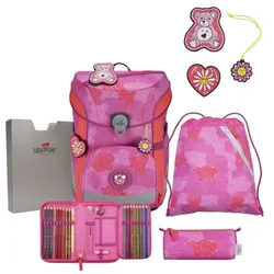 DerDieDas ErgoFlex Easy Schulranzen-Set Roses 5tlg.