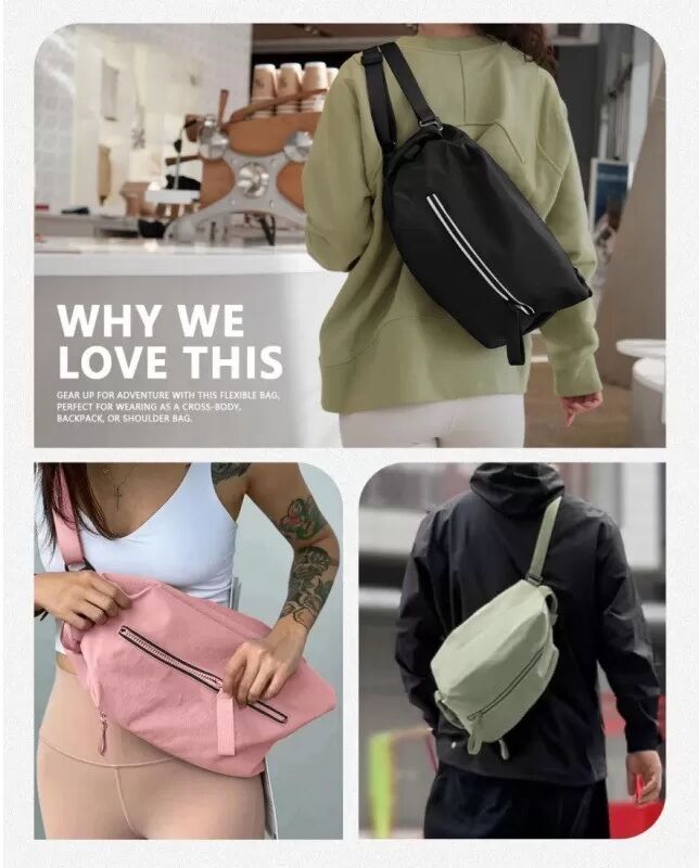 INF Vielseitige Sporttasche mit verstellbarem Tragegurt: Sport, Crossbody, Reisetasche Schwarz