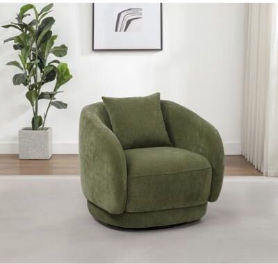 Coaster Arnaud Chenille Upholstered Swivel Accent Chair