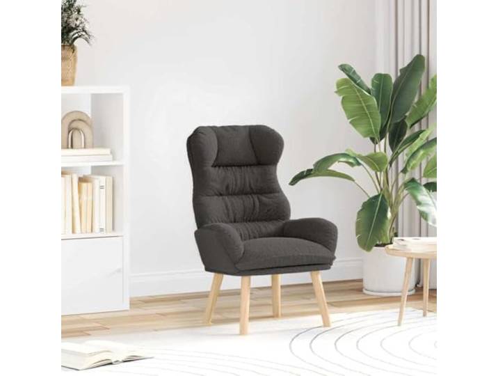 NLQMSU Sessel, dunkelgrau, Stoff Sherpa, 69 x 74 x 93 cm, Holz, Gummi Gummifüße aus Holz, weiche Armlehnen, modernes Design, Wohnzimmer, Schlafzimmer, Büro