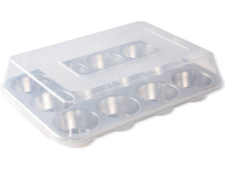 Muffinvorm met Deksel\, 12 Cups\, Aluminium - Nordic Ware Naturals