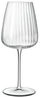 Luigi Bormioli Optica 18.5 Ounce Chardonnay White Wine Glass, Set of 4 - 18.5 ounce